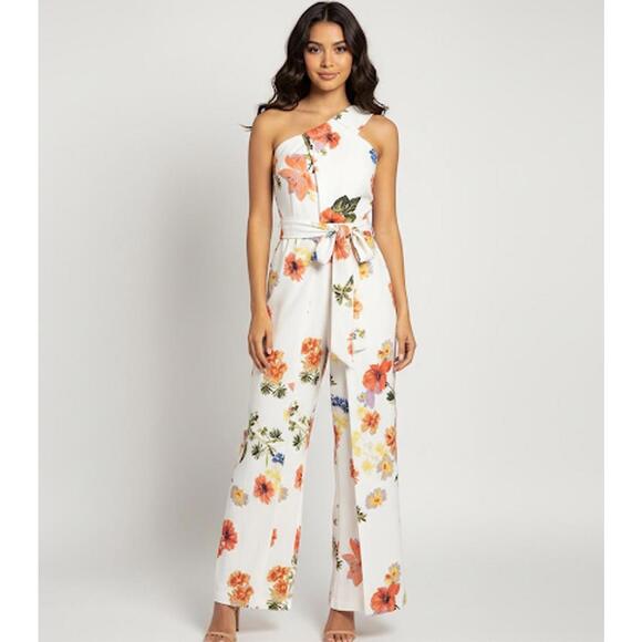 Alex Marie Pants - Alex Marie Floral Jumpsuit Women’s Size 2 Wide-Leg Summer